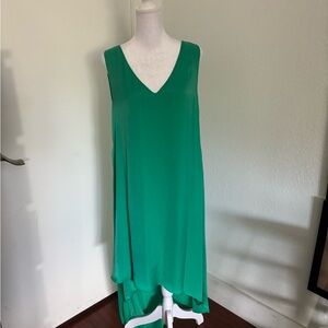 BCBGMaxAzria Vibrant Green High Low Dress